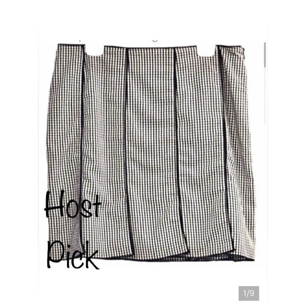 Tribella Vintage Mini Skirt Fully Lined in Black/White Check Women’s 14